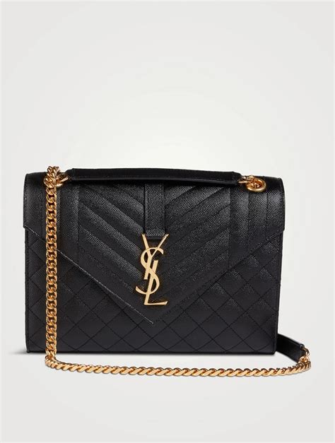 ysl leather shoulder bag|saint laurent monogram shoulder bag.